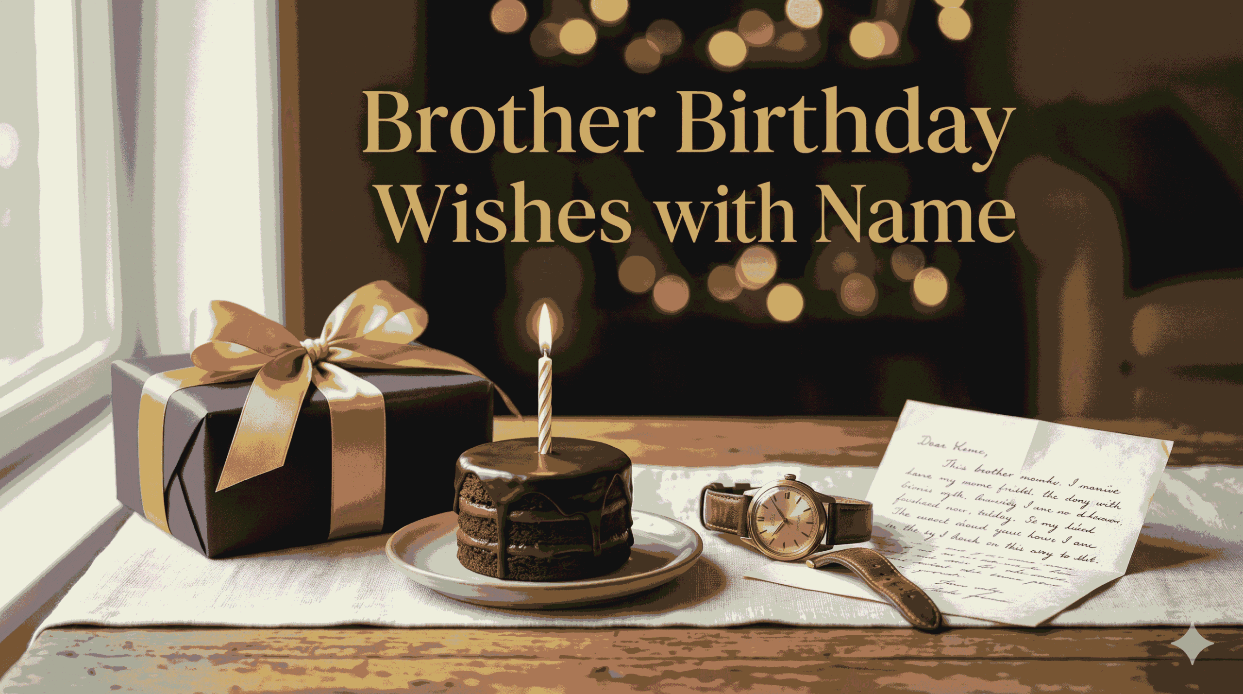 brother birthday wishes with name