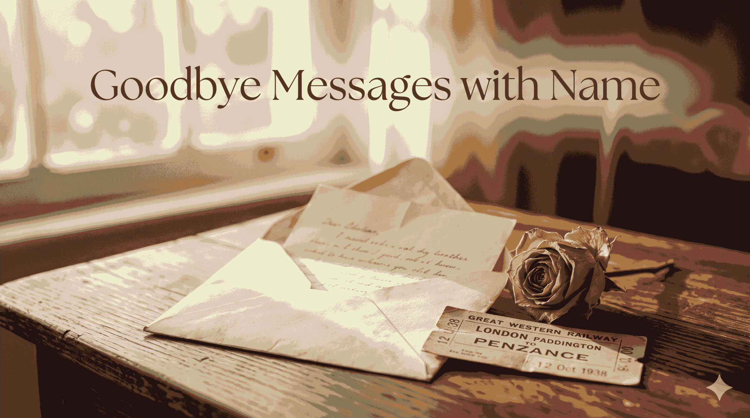 goodbye messages with name