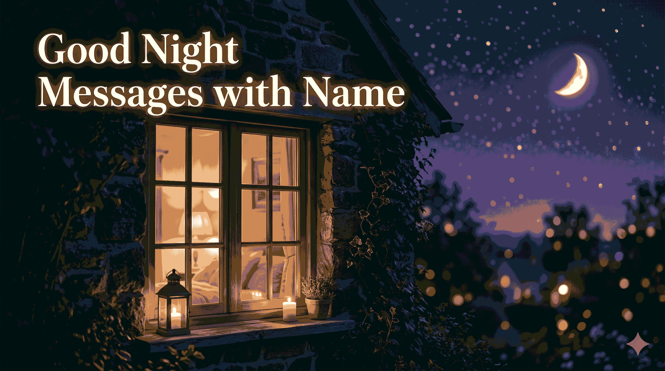 good night messages with name