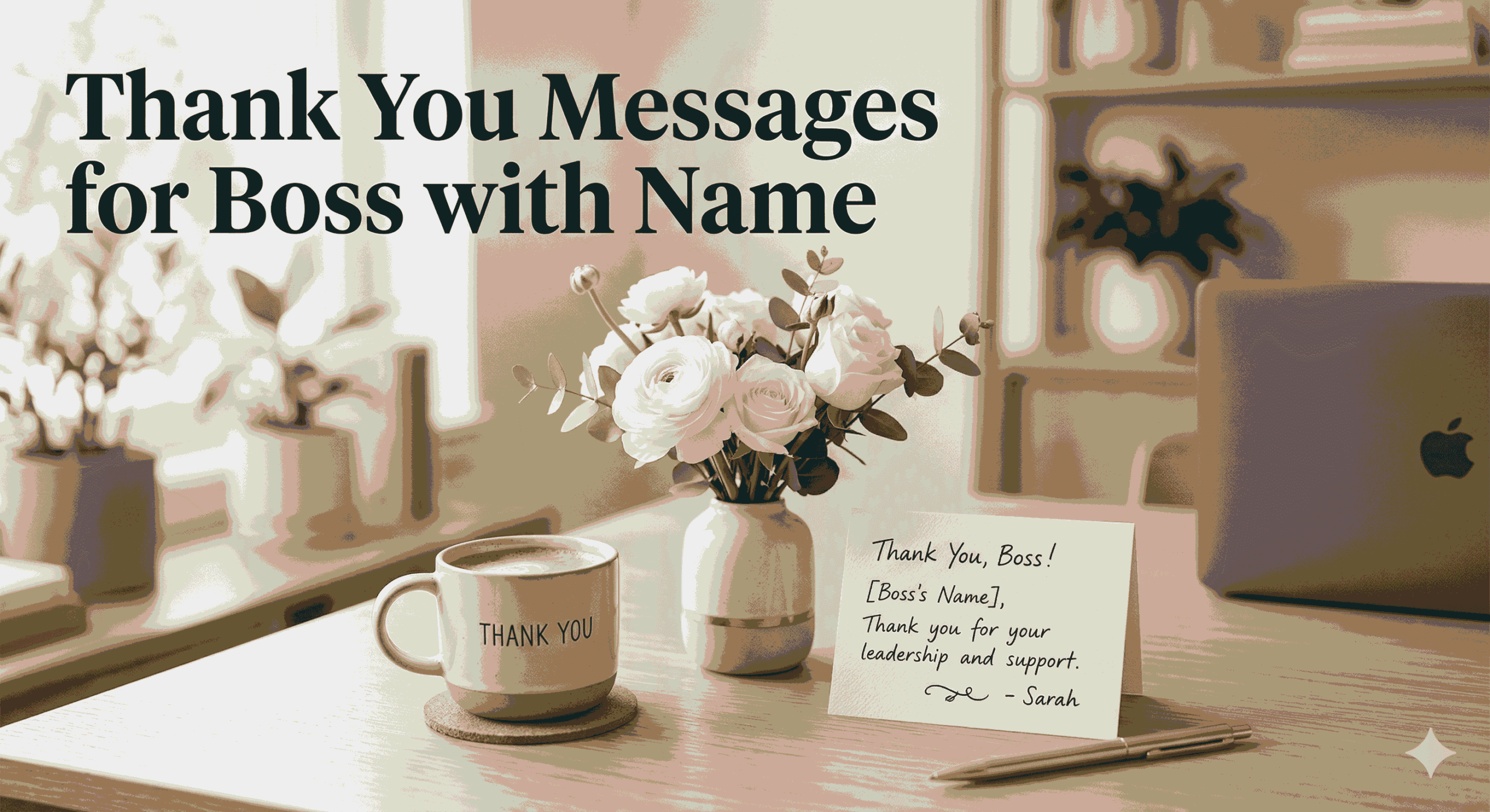 thank you messages for boss with name